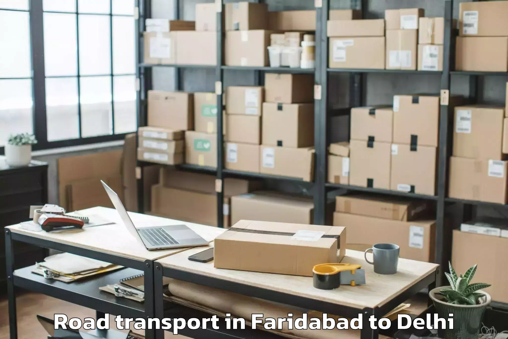 Trusted Faridabad to Indira Gandhi International Ai Road Transport